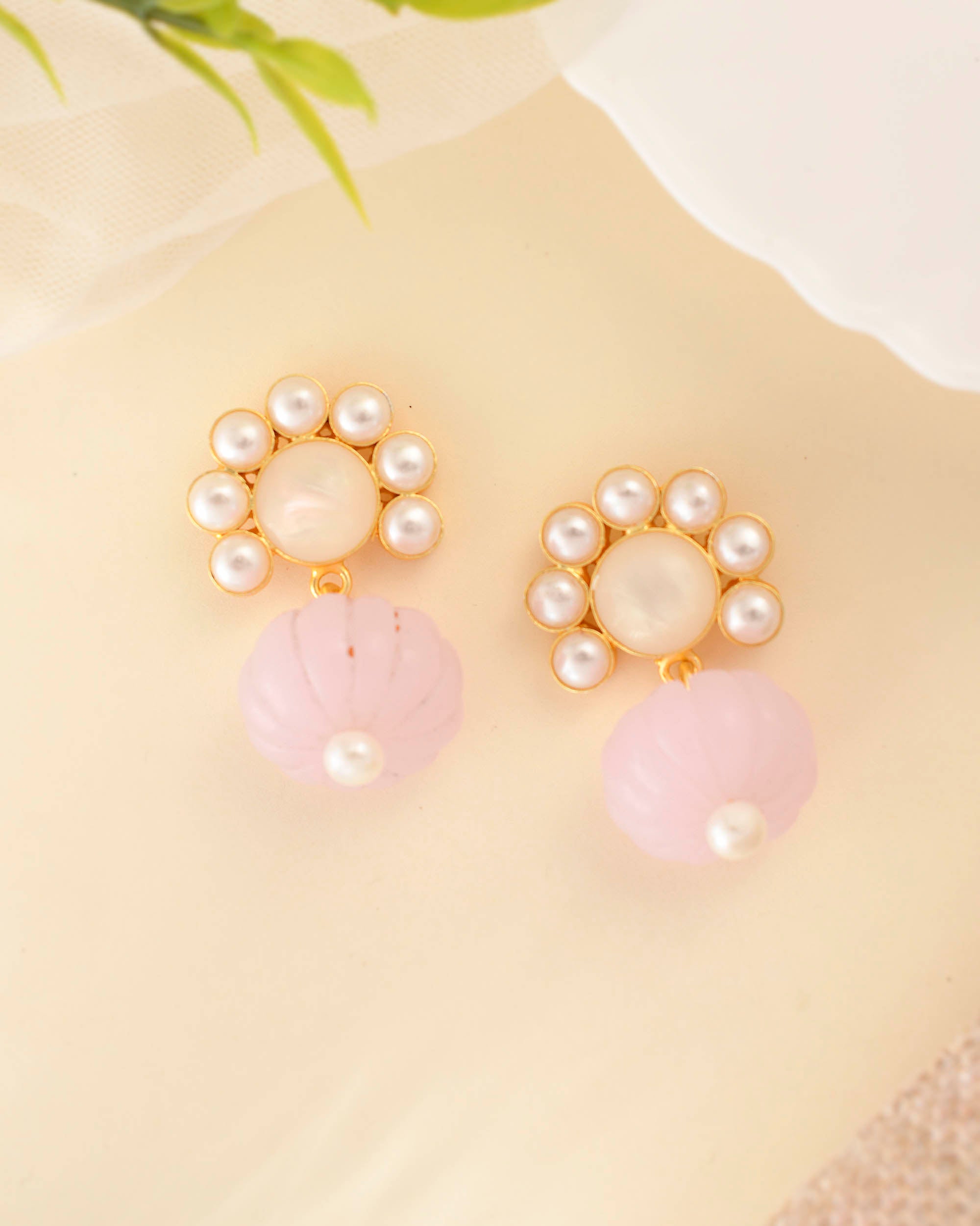 PINK MELON EARRINGS